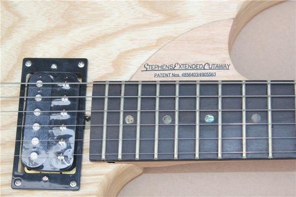 

double wave matte matte finish electric guitar white wax xylophone body shell