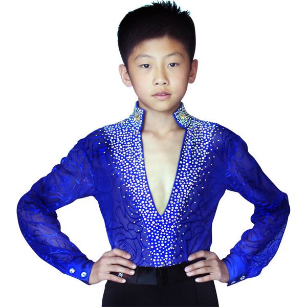 

latin dance competition costumes kids boys latin ballroom dance dress suit performance clothing, Black;red