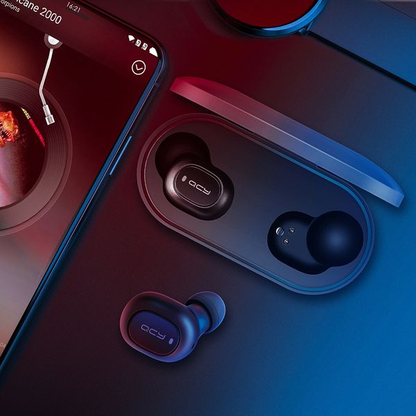 

Qcy t2c t1 tw bluetooth earphone binaural wirele tereo earbud with mic and charging dock bluetooth car kit tw earbud tw