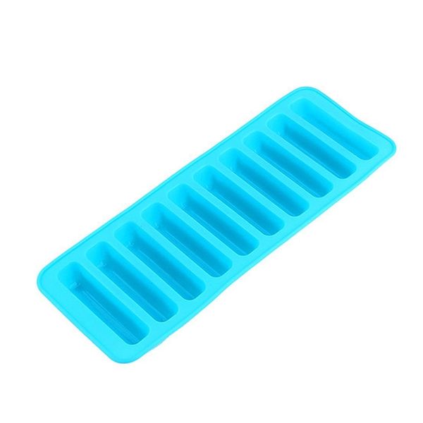 

food grade silicone icemoulds & trays long strip shape chocolate maker mould random color