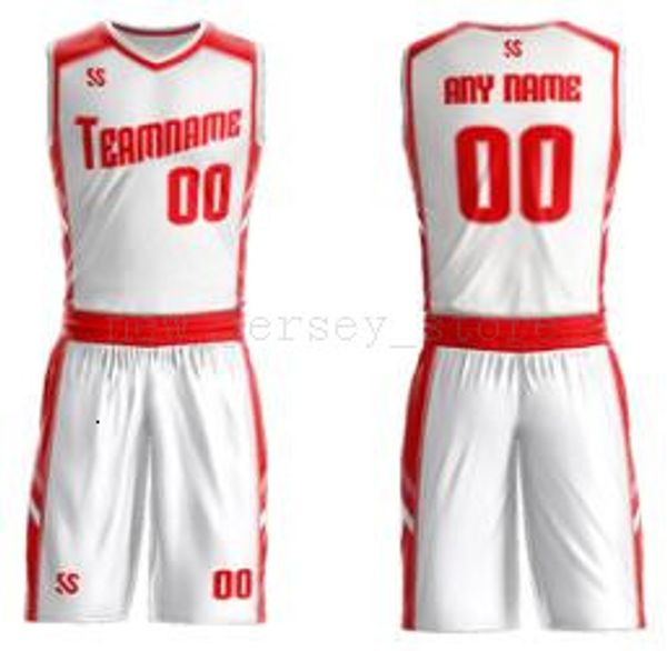 

customize any name any number man women lady youth kids boys basketball jerseys sport shirts as the pictures you offer zz001, Black;red