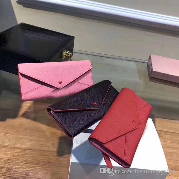 

women genuine leather long style zipper cow leather wallet lady fashion two colors thin style purse phone bag for female discount, Red;black