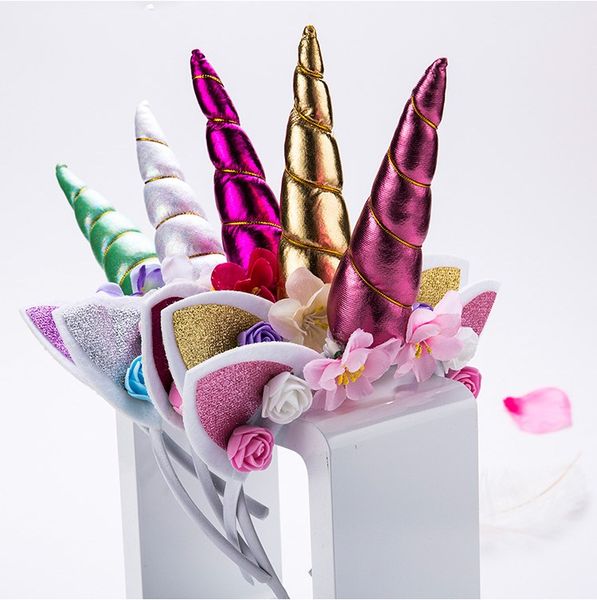 

maxi красочного unicorn оголовья шпилька хэллоуин милый аксессуар прекрасного волос для рождественской вечеринки, Silver