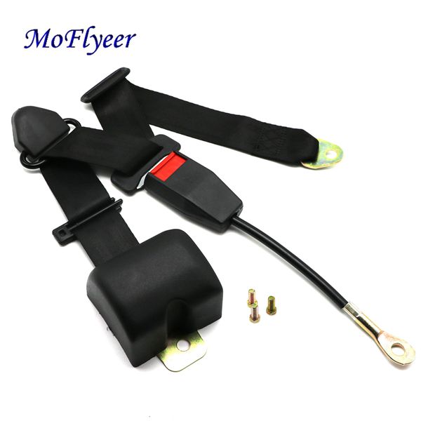 

moflyeer universal retractable seat belt three point car automatically locking grey seat safety belt feb006