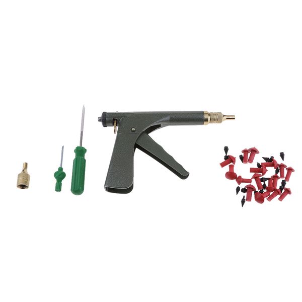 

motorcycle tire repair tool kit tubeless emergency fast puncture plug repair
