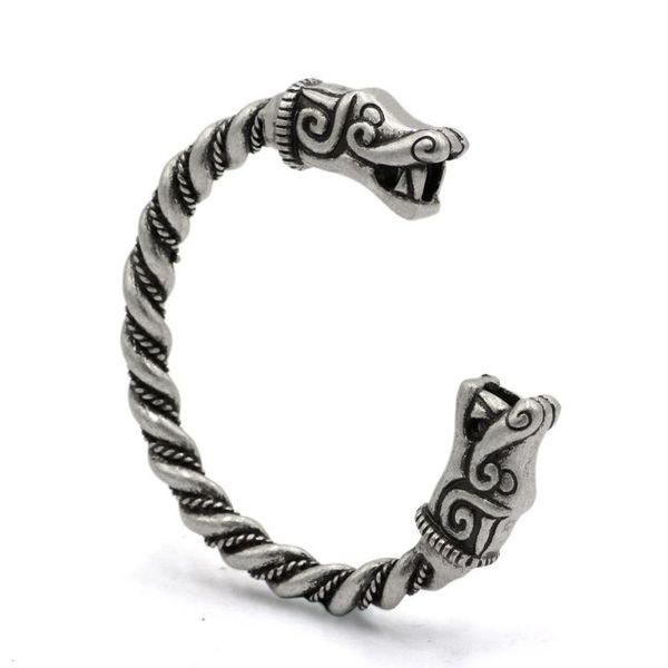 

norse dragon head viking bracelet bangle vikingos jewelry accessories dropshipping 2020, Black