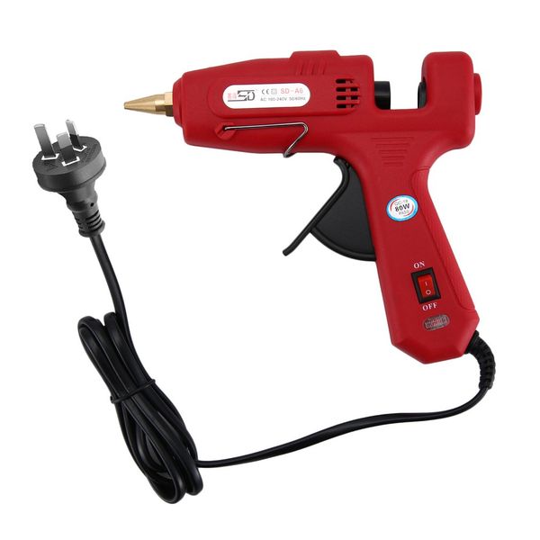 

sd sd-a6 80w melt glue gun heat guns for diy handwork toy repair tools electric heat temperature glue guns