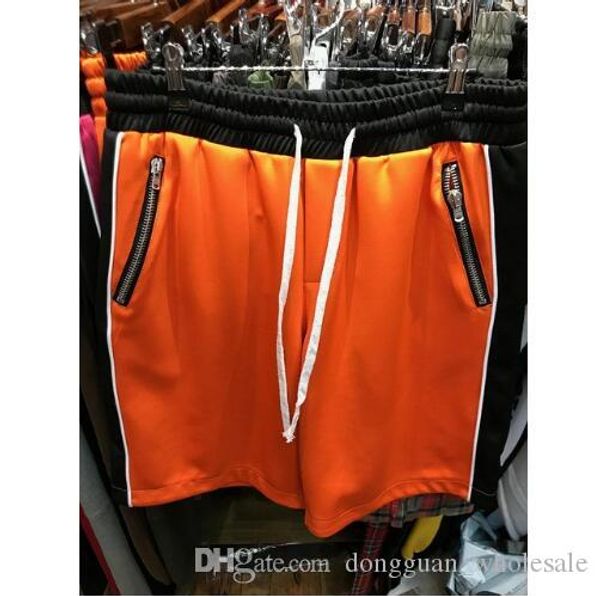 

fear of god track shorts new summer streetwear zipper jogger fog shorts hip hop red black blue yellow fear of god track shorts, White;black