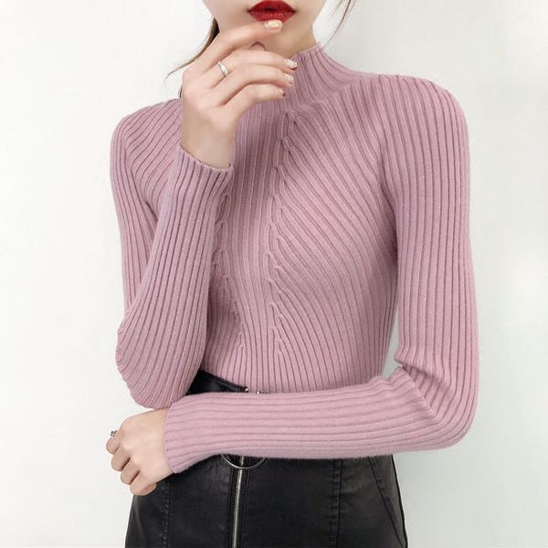 

autumn winter sweater women long sleeve pullover women basic sweaters 2018 new korean style female knitted invierno mujer, White;black