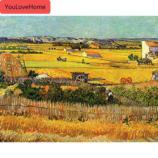 

картина по номерам пейзаж фермы рисунок на холсте ручная роспись арт подарок diy масляная живопись наборы домашнего декора