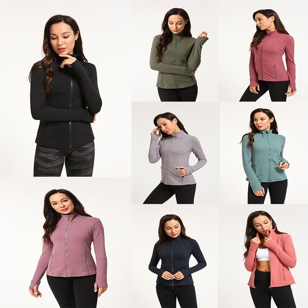 

lulu women's yoga jacket classic lulu women's yoga jacket running outdoor fitness sports jacket long sleeve outdoor leisure traini, Black;brown