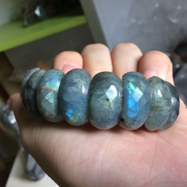 

natural labradorite stone bracelet natural stone bracelet diy jewelry for woman for gift wholesale, Golden;silver