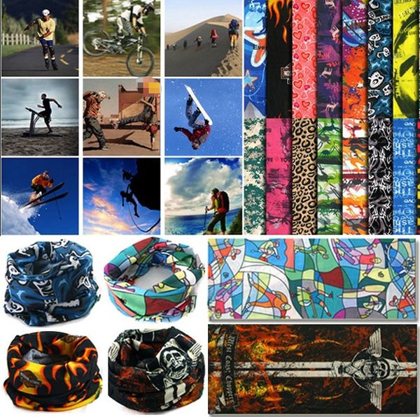 

outdoor cycling scarf mask magic hair band seamless kerchief leisure travel multi-functional headband 24 style fa2846