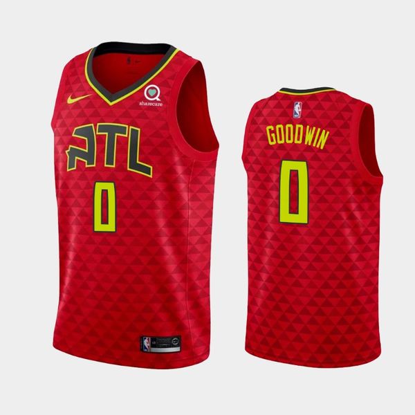 

atlanta hawks men brandon goodwin #0 2019-20 association city statement basketball jersey, Black
