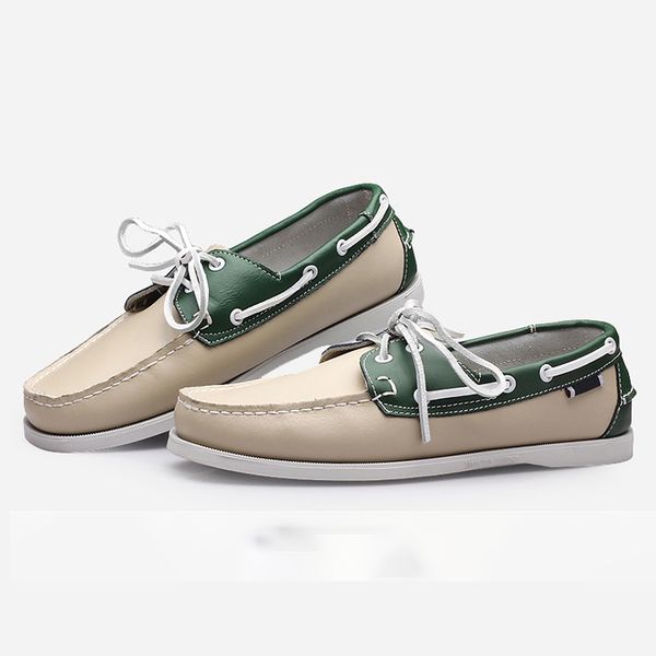 

cow suede leather men flats 2019 new men casual shoes loafers moccasin driving boat shoes 4#17ne50, Black