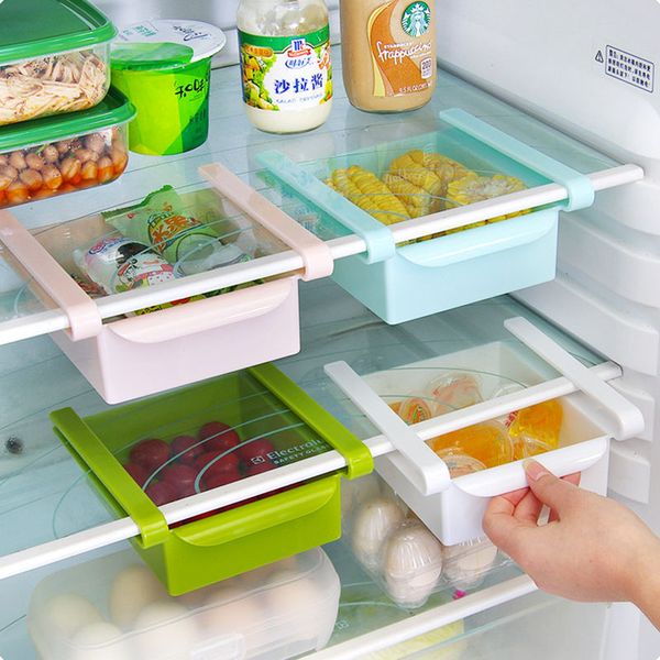

cocode storage boxes slide kitchen fridge er space saver organizer refrigerator storage rack shelf holder drawer v866