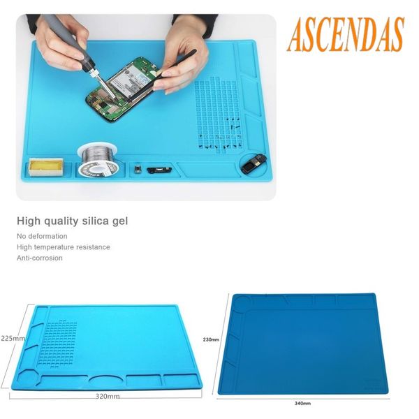 

heat insulation silicone pad unversial anti static soldering mat maintenance platform repair motherboard phone computer tool