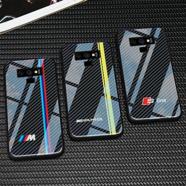 

vw golf bmw tempered glass phone case for samsung galaxy s8 s9 s10 plus note 8 9 cases for audi sline rs ford mustang amg civic