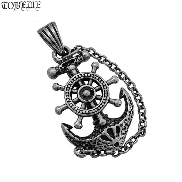 

100% 925 silver anchor pendant 925 sterling punk jewelry man pendant vintage silver anchor pendant