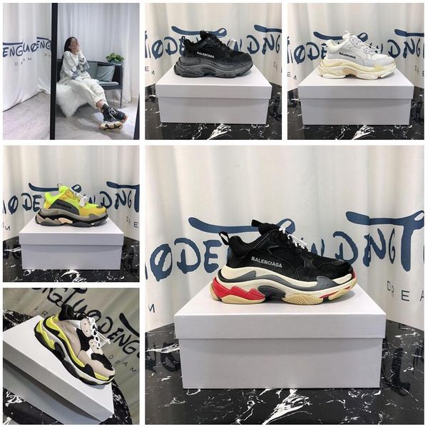 

27color 2 boexd 2018 in new pari 17fw triple 1 dad hoe luxury torre neaker men women men women balenciaga running hoe