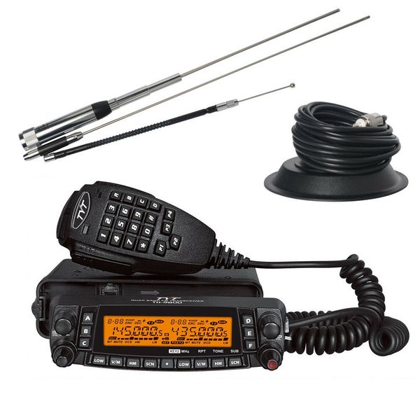 

Tyt th 9800 mobile car radio 50w vhf uhf quad band walkie talkie truck whole et