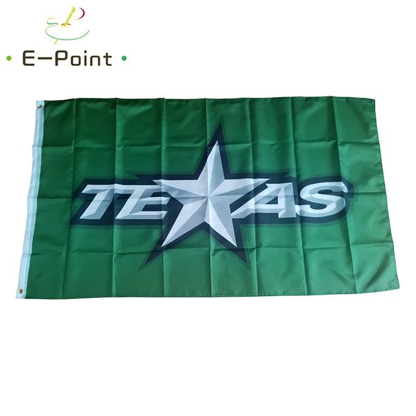 Bandiera AHL Texas Stars 3 * 5ft (90 cm * 150 cm) Banner in poliestere decorazione volante casa giardino Regali festivi