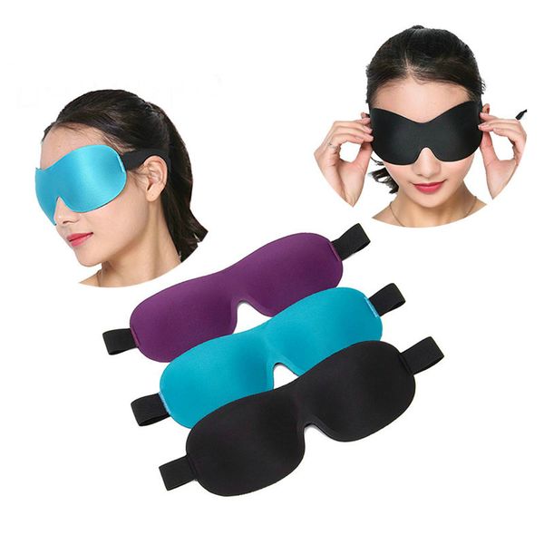 3D Schlafmaske Schwarz Eyeshade Cover Natürliche Schlafaugenmaske Männer Frauen Reise Augenklappe Hilfe Entspannen Ruhe Augenbinde Augenklappe Werkzeug