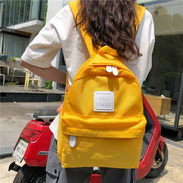 

harajuku oxford women backpack solid color school bag for student teenage girls large capcity travel back packs simple bookbags