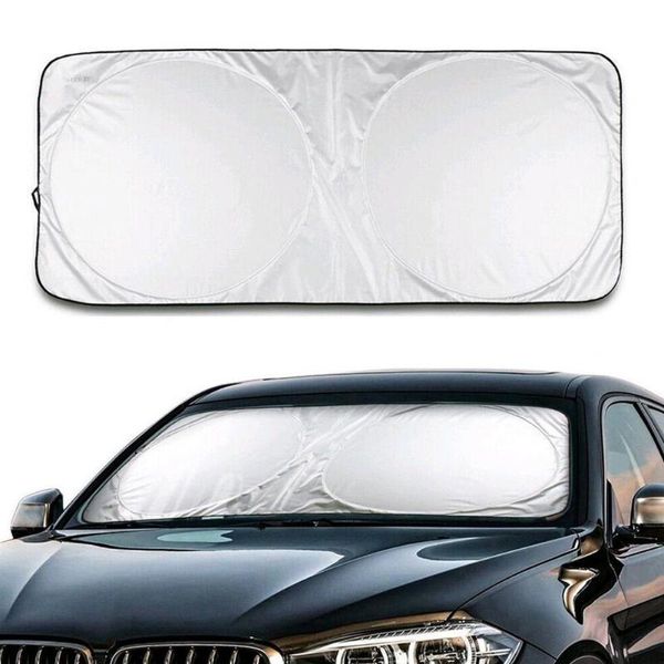 

car double circle coated cloth front block car window cover windshield sun visor windshield block sunshade auto shade h8v0