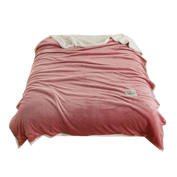 

solid color lamb throw blanket for home decor 7 colors 3 sizes