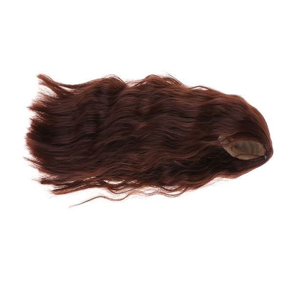 

1/4 bjd doll hairpiece girl doll curly hair wig for 14cm/5.51 inch head circumference doll accessories (coffee