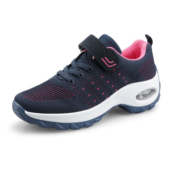 

breathable lightweight women's sneakers new 2019 knitted mesh women running walking comfortable fitness shoes big 35-42 size