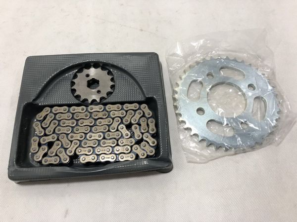 

cg125/wy125/gn125 roller motorcycle chain with front rear sprockets
