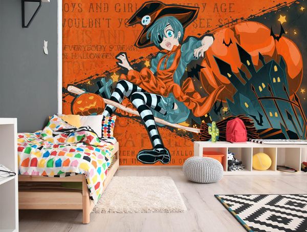 

self-adhesive] 3d black butler 157521 japan anime wall paper mural wall print decal murals