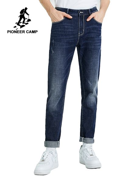

pioneer camp man jeans casual fashion denim pants straight men's clothing autumn trousers anz908205, Blue