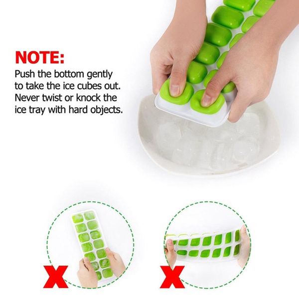 

silicone mould silicone tray mold kitchen lce diy bar ice box square tool silica gel home