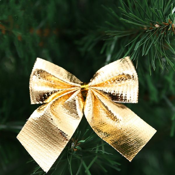 

12pcs christmas tree party home bowknots festival decoration