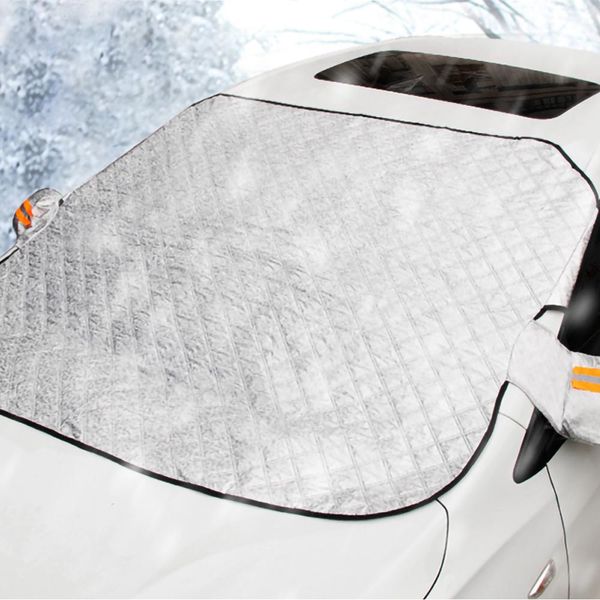 

240*190cm magnetic car windshield snow cover tarp winter ice scraper frost dust guard sunshade protector protector heat sun mat