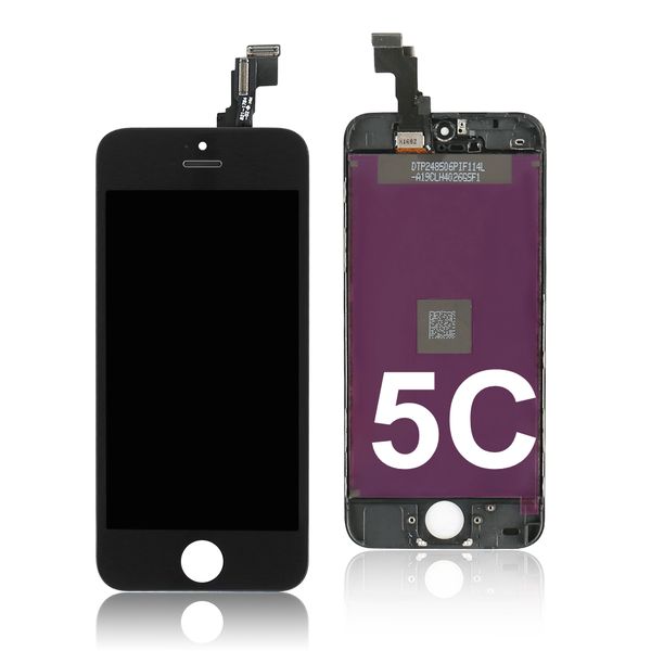 

черно-белая мобильная замена для дисплея телефона жк-экран для iphone 5c жк-дисплей с цифровым дисплеем
