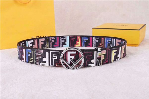 

4luxury models designer fashion buckle f belt mens womens belt ceinture with box as gift, Black;brown