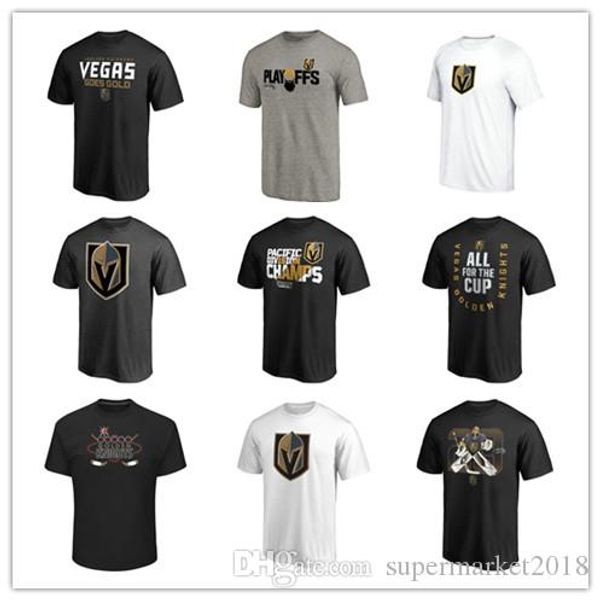 

men's vegas golden knights brand t-shirts hockey jerseys black fashion sport jersey outdoor short sleeve uniform shirts printed logos 1