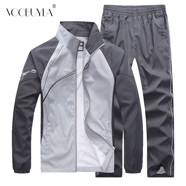 

men sportsuits windproof sport set competition training sportswear mesh lining zip pocket tracksuit running set jogging suit 5xl, Black;blue