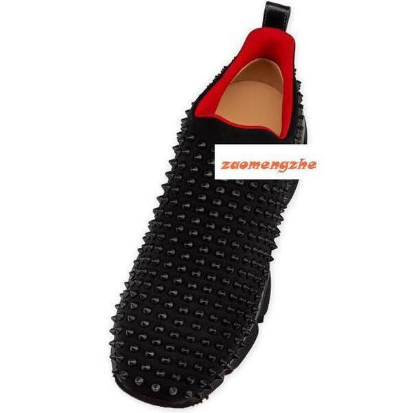 

topfamous фирменную обувь шипованных шипы красные нижние кроссовки женщин людей шипы обучения shoesmc, Black