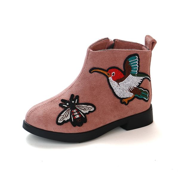 

children cartoon girls low-barrel single-boot girls, Black;grey