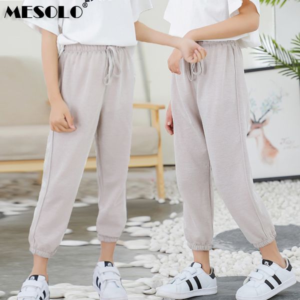 

2019 girls boys pants casual fashion children's trousers 4-12 year old children's clothes sweatpants, Blue