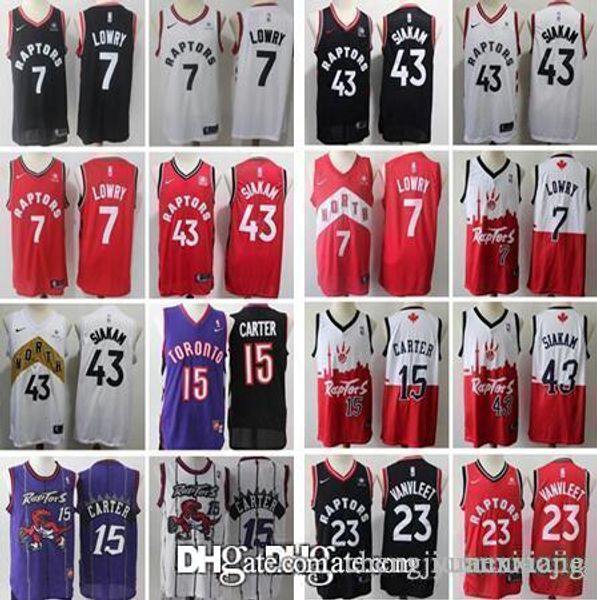 

Pa cal 43 iakam fred 23 vanvleet leonard vince toronto jer ey 15 carter 7 lowry raptor marcu 1 mcgrady jer ey raptor, Black;blue