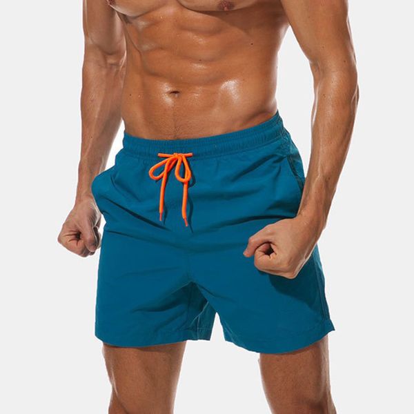 

men swimwear swim shorts trunks beach board shorts swimming pants swimsuits mens running sports surffing short, White;black