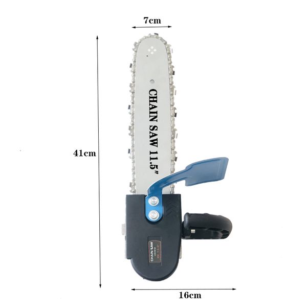 

11.5 inch m10/m14/m16 chainsaw bracket changed upgrade electric saw parts 100 125 150 angle grinder into chain saw