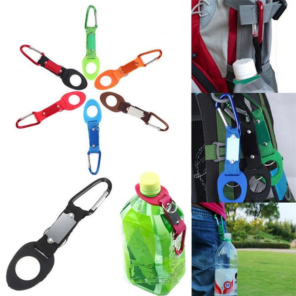 

water bottles hang buckle new rubber buckle hook water bottle holder clip buckle travel accessories, Black