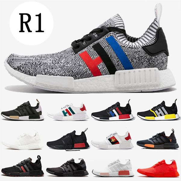 

nmd r1 og classic grey triple japan white black designer shoes for men trainer running shoes guc honey sport sneaker off women, White;red